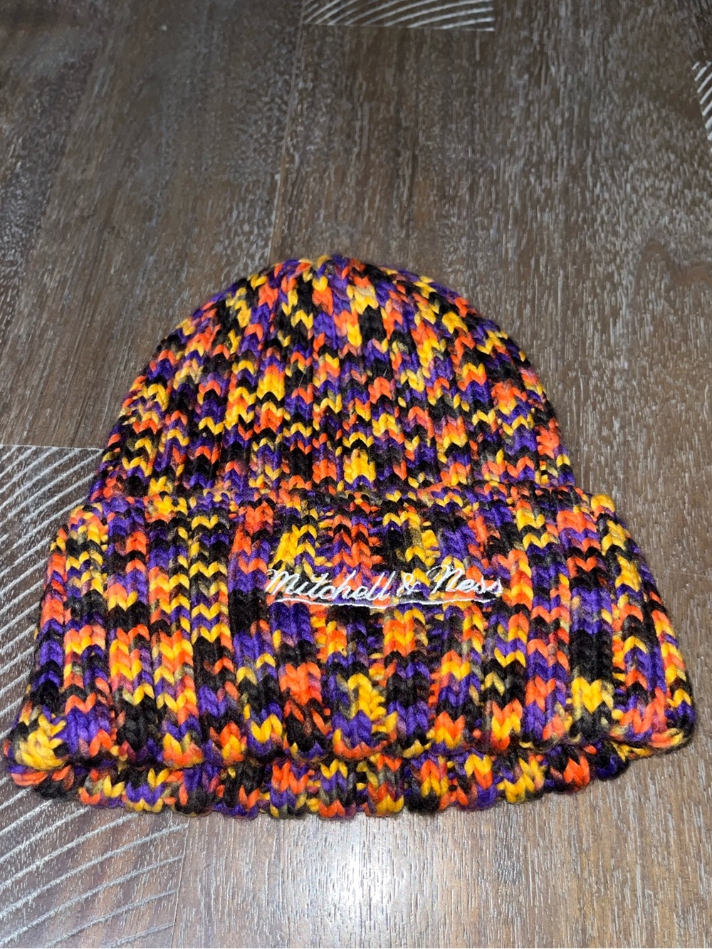 Mitchell and Ness NBA Phoenix Suns Multi Color Knit Beanie Hat OSFA